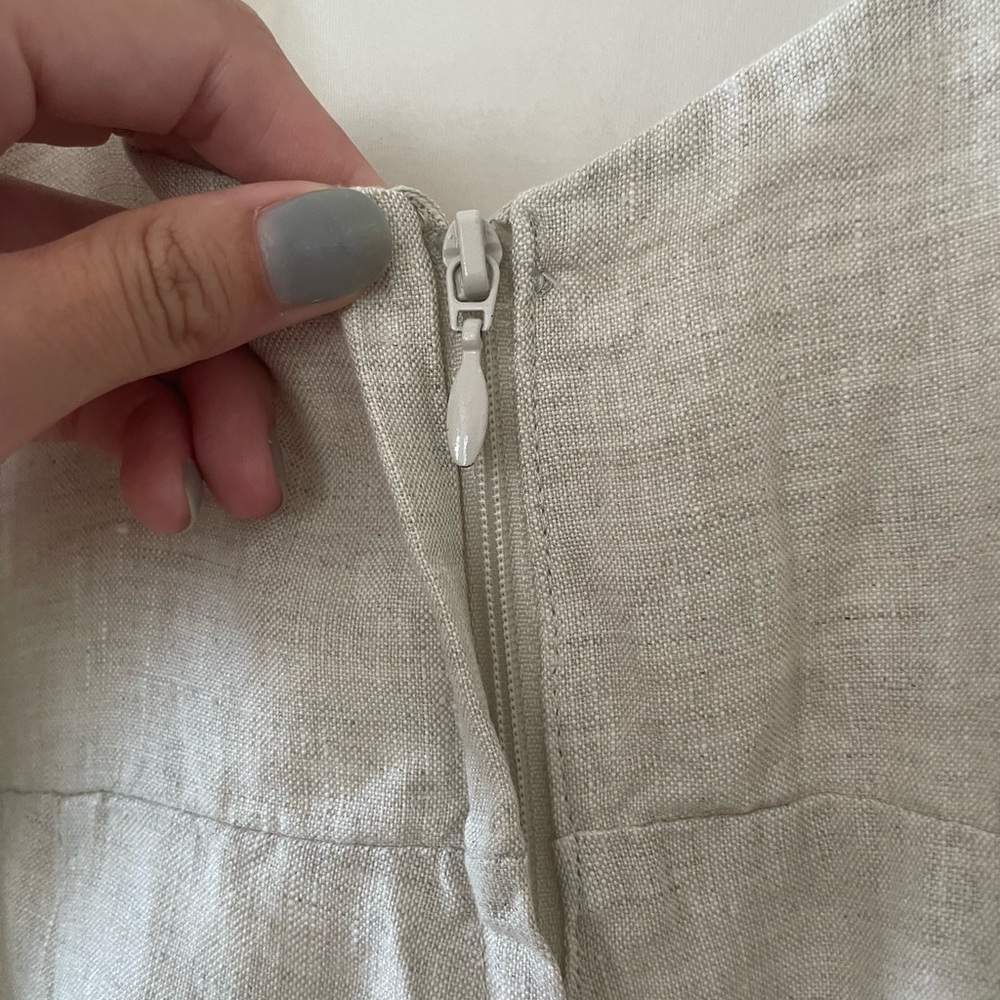 H&M Cream Linen Strappy Jumpsuit - Picture 4 of 5